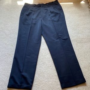 Dark blue gently worn dress man pants